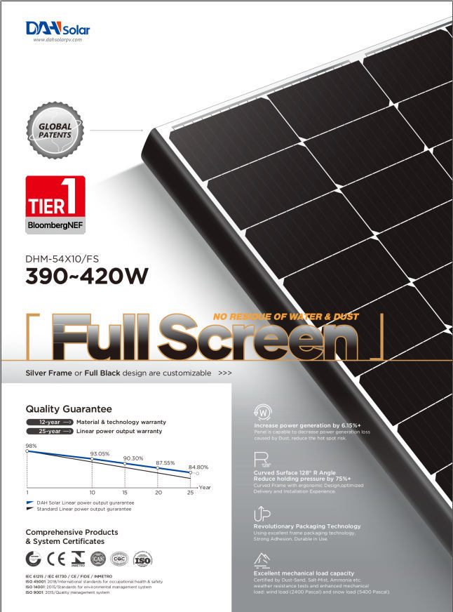 Full Screen DAH Solar 410 Watt